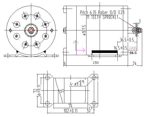 1000 watt 48v Motor With NO Gearbox