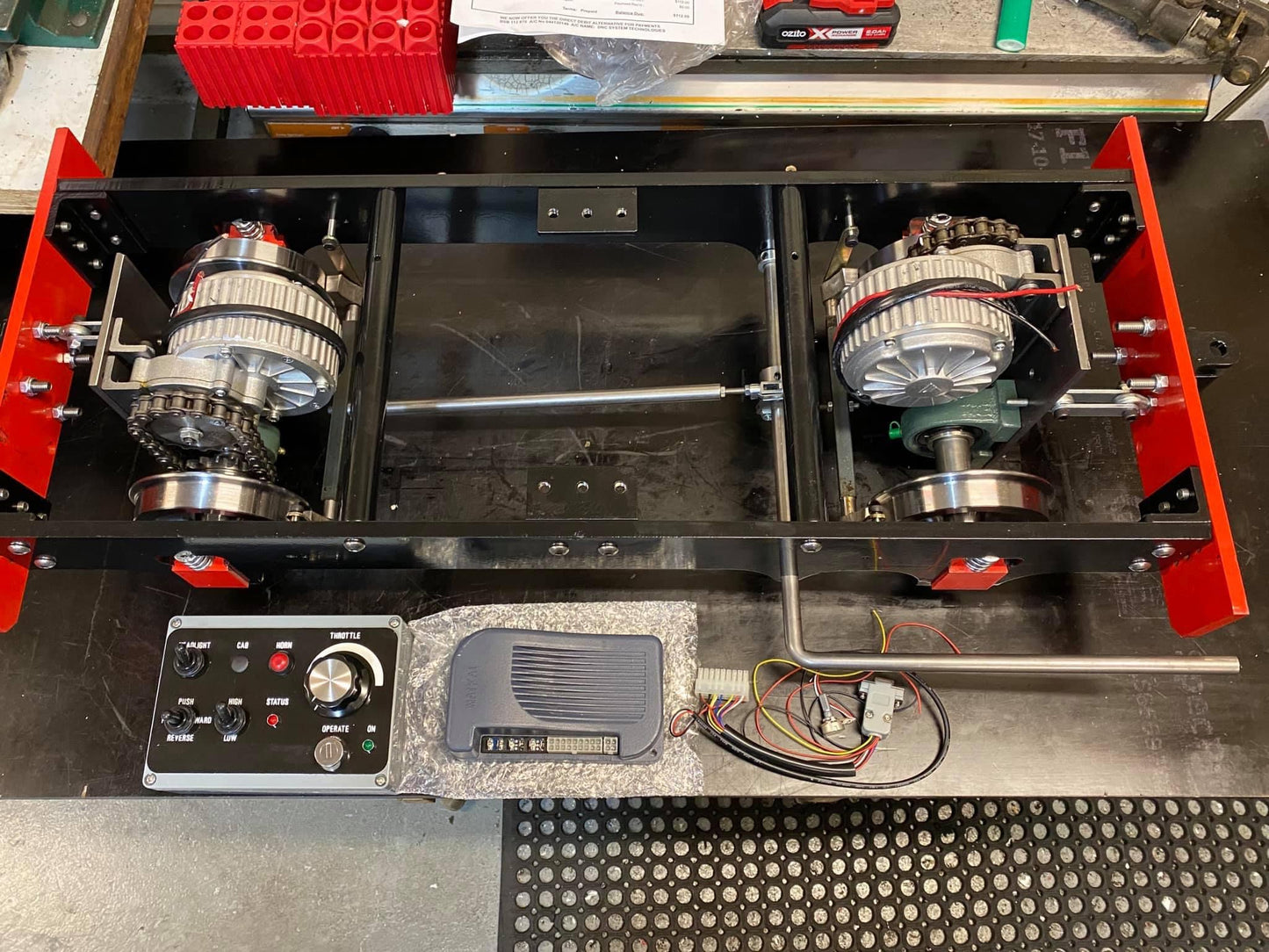 Flat Pack Powered starter chassis with motors and controller kit