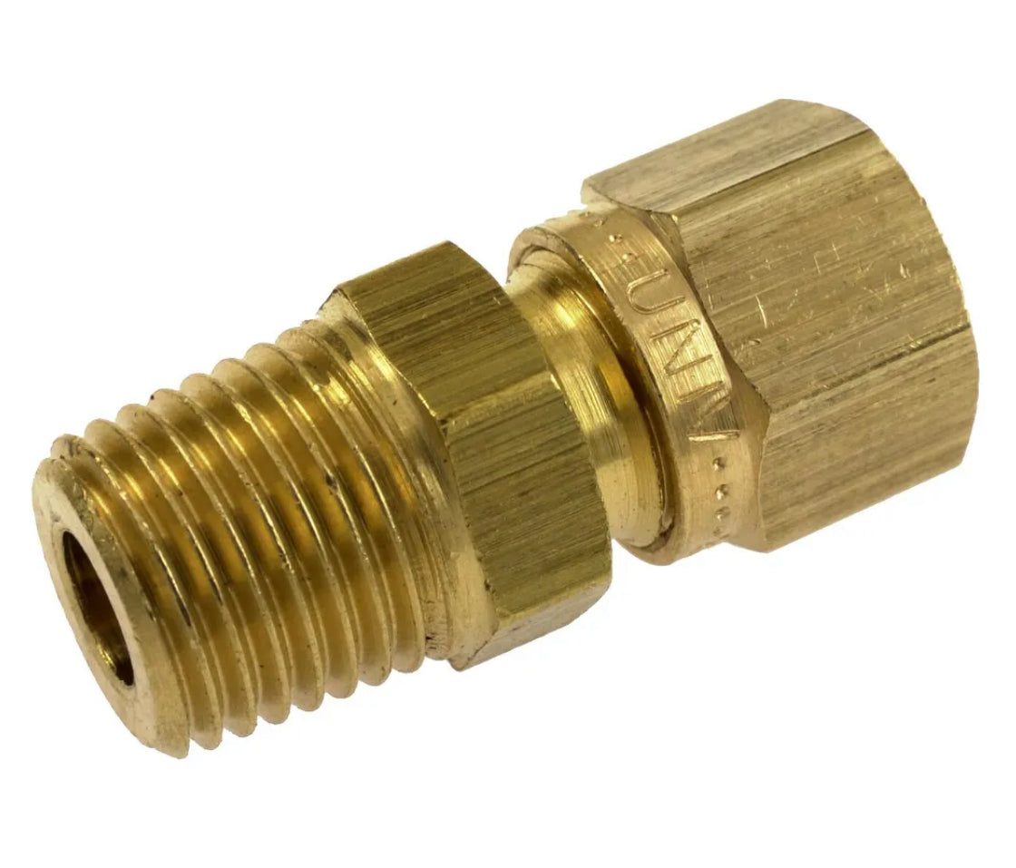 Compression Fitting for 5/16 pipe to 1/4 BSP.
