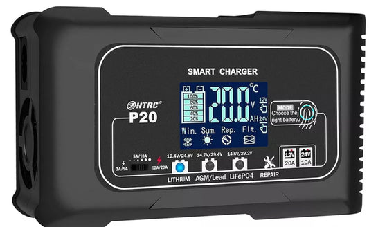 Battery charger 20 amps. 12&24 volts all battery types