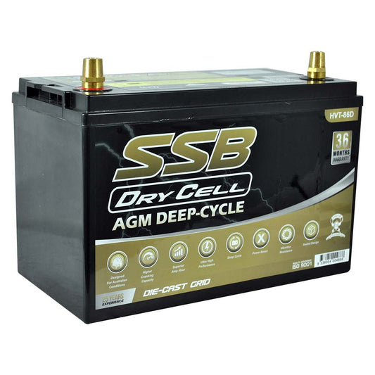 BATTERY HVT-86D Deep Cycle Traction Type.  130 AH