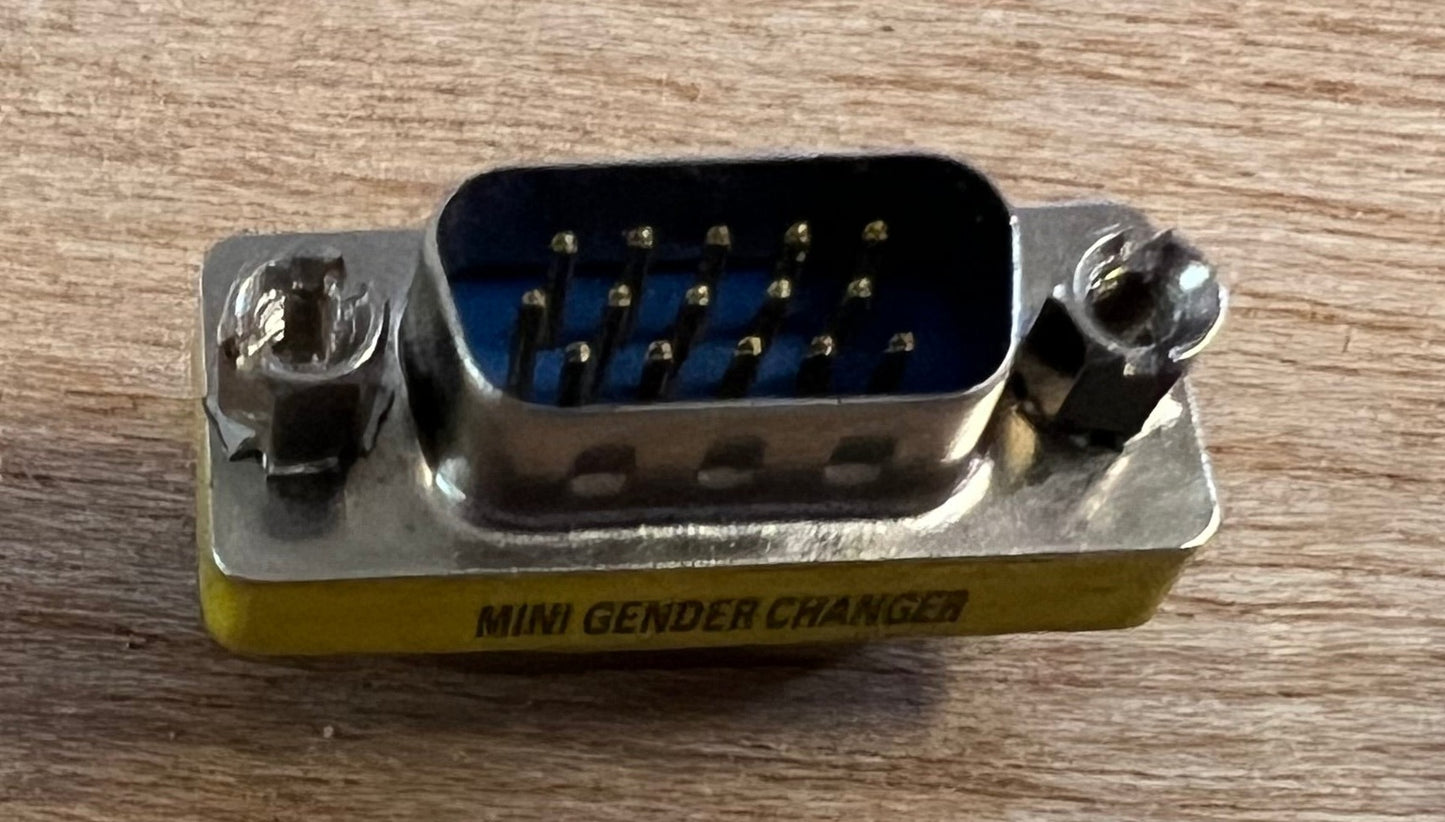 Gender Changer HD15 MALE-MALE-